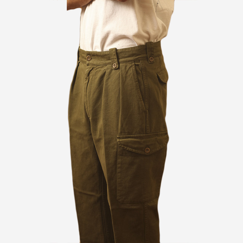 Mike Twill Army Cargo Pant - Olive