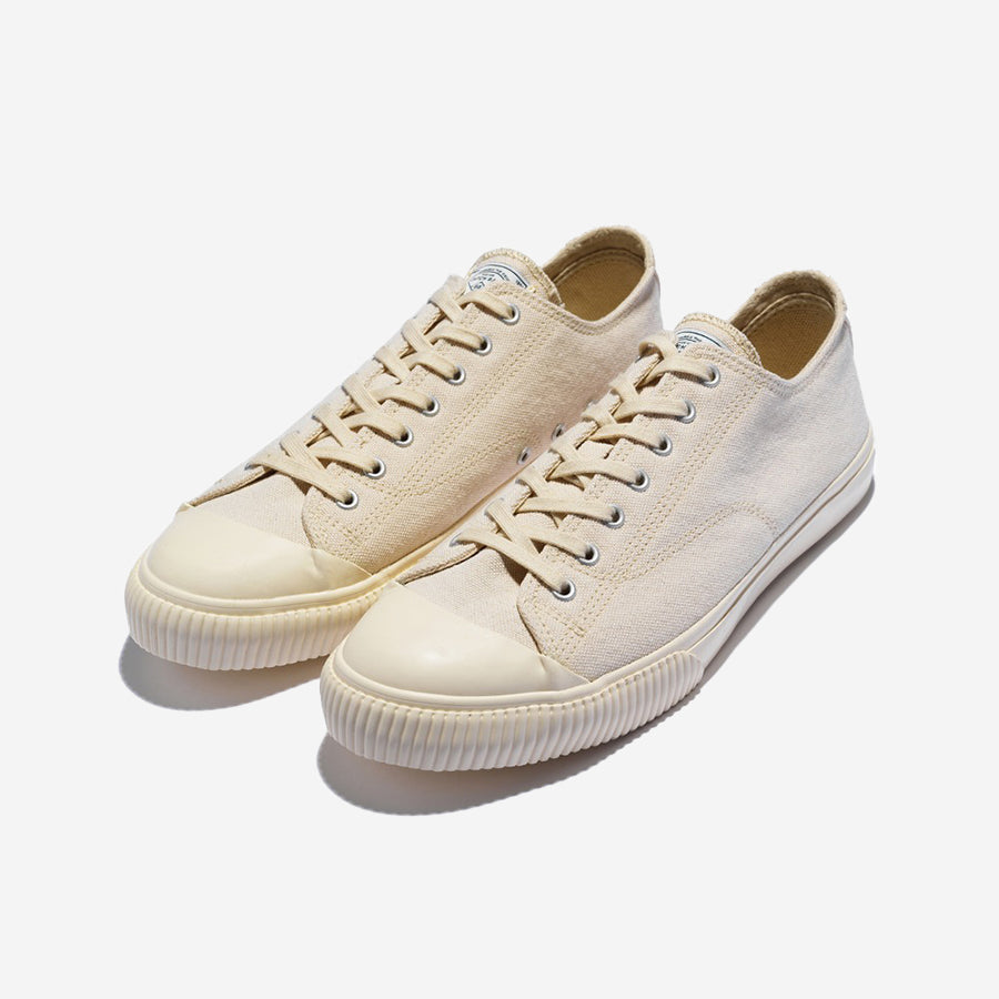 Military Standard Low Canvas Sneaker - Shell White