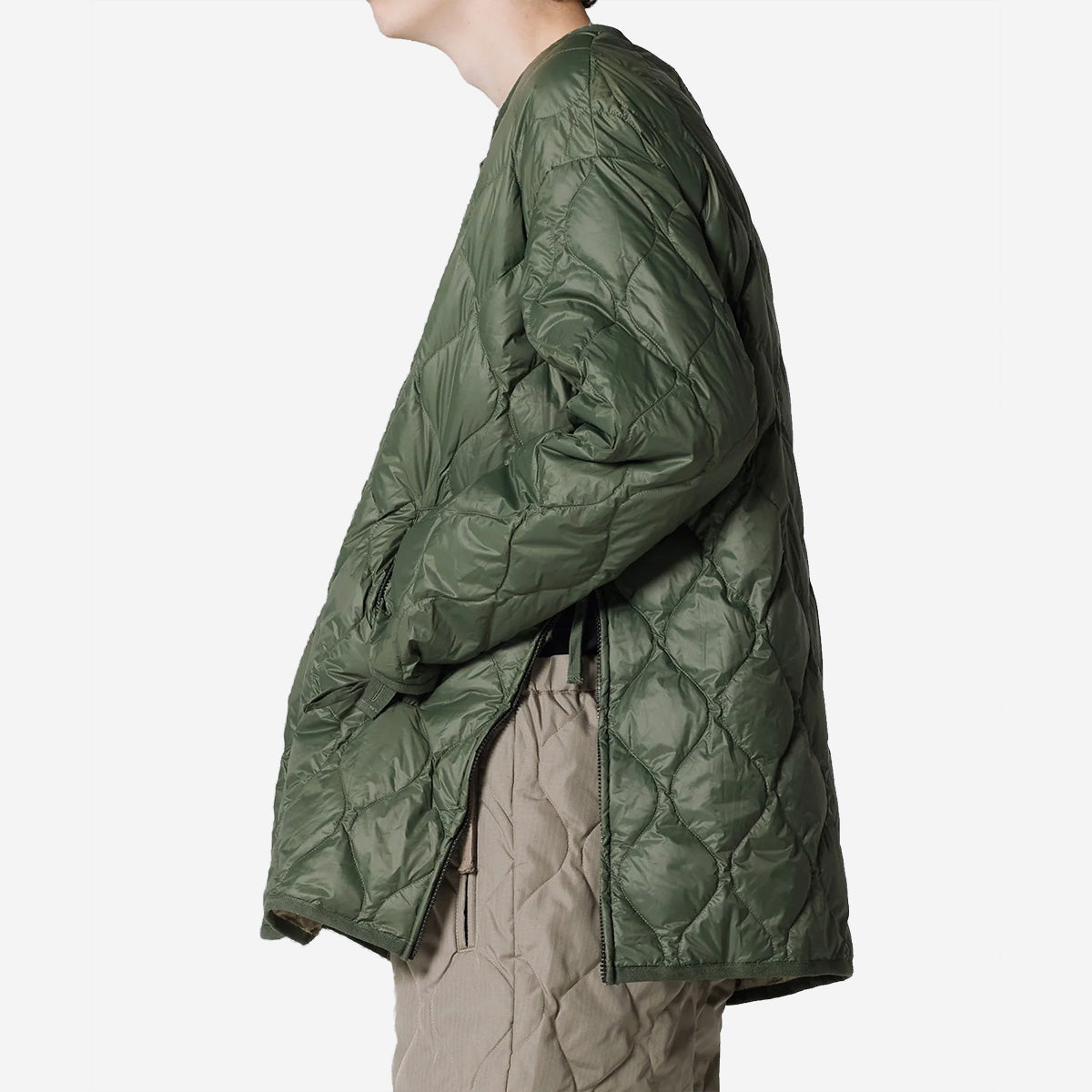 Military M65 Liner Zip Soft Shell Down Jacket Olive Large