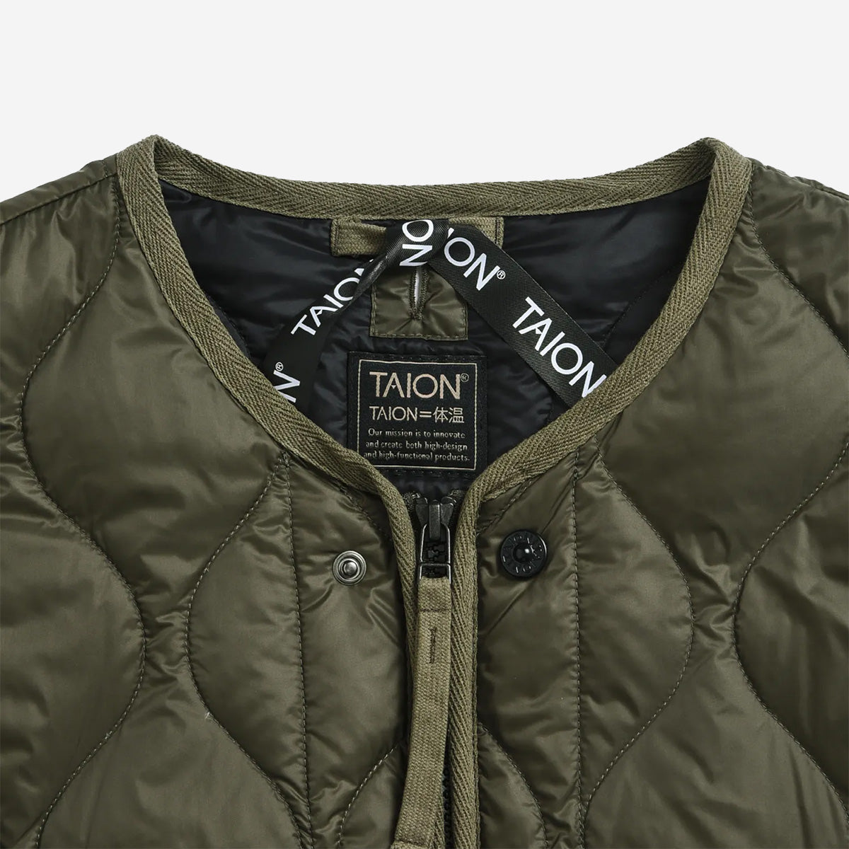 Military M65 Liner Zip Soft Shell Down Jacket Olive Large