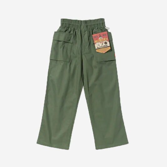 Monkey Loose Cargo Pants - Olive Herringbone