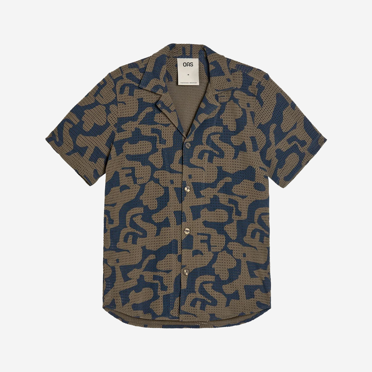 Morel Puzzlotec Cuba Net Vacation Shirt - Brown/Navy