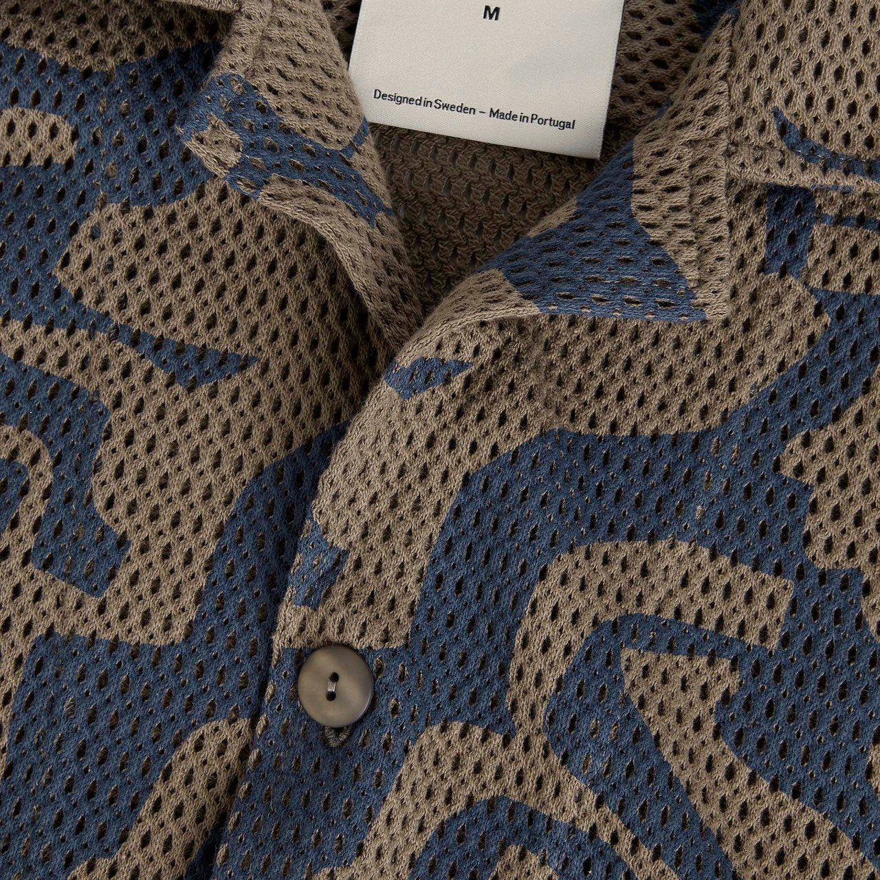 Morel Puzzlotec Cuba Net Vacation Shirt - Brown/Navy