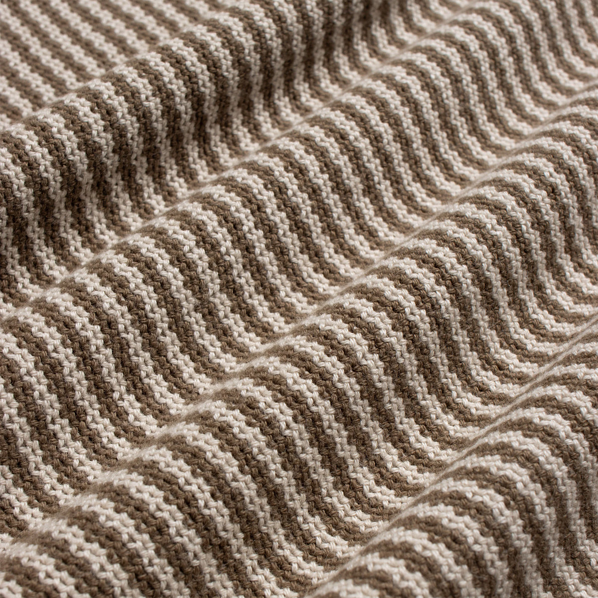 Newport Stripe Knit T-Shirt - Sand Brown