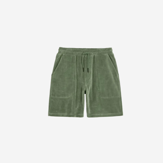 Velour Nicola Shorts - Green