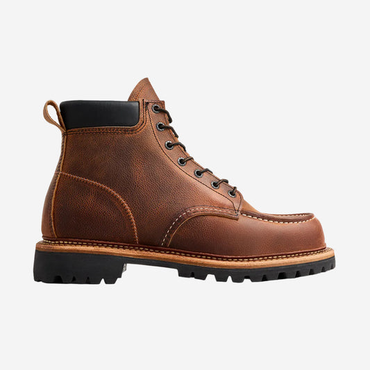 Norway Moc 6-Inch Leather Boots - Copper Rough & Tough