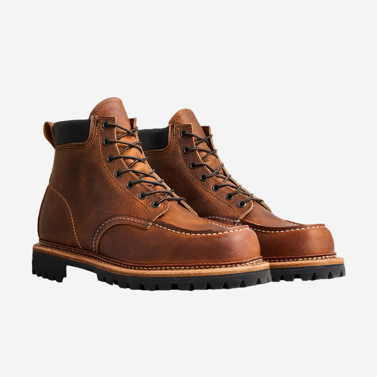 Norway Moc 6-Inch Leather Boots - Copper Rough & Tough