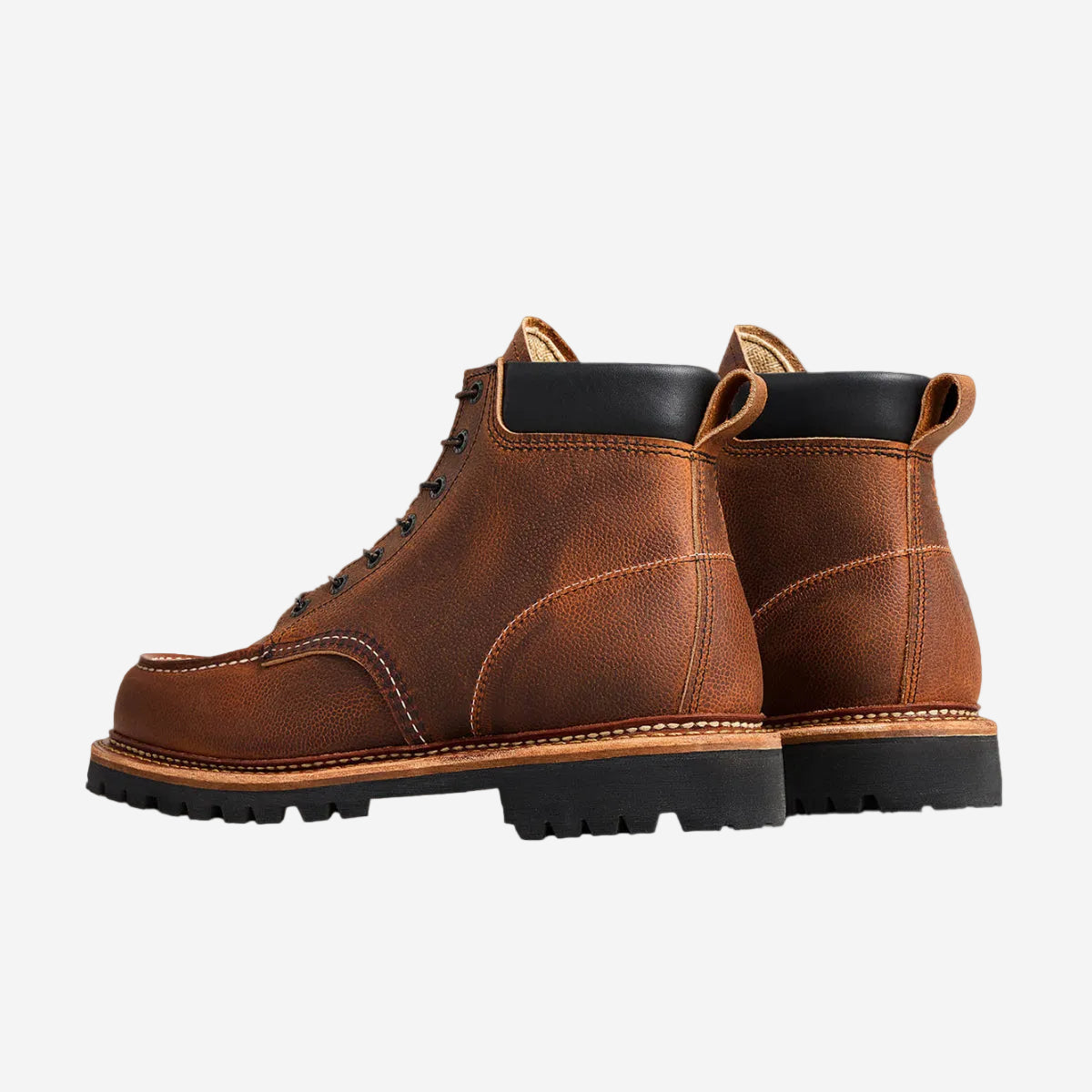Norway Moc 6-Inch Leather Boots - Copper Rough & Tough