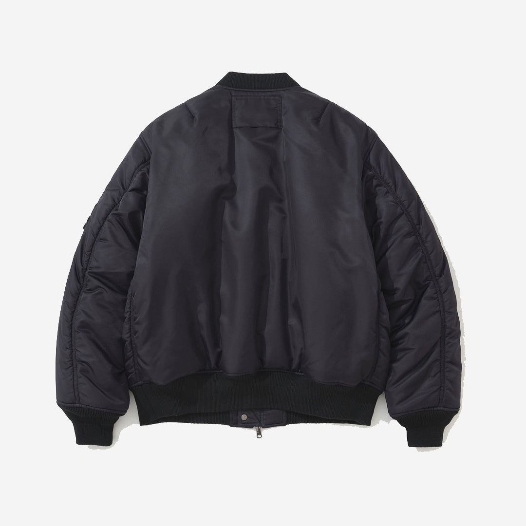 Nylon Reversible Bomber Jacket - Purple/Black