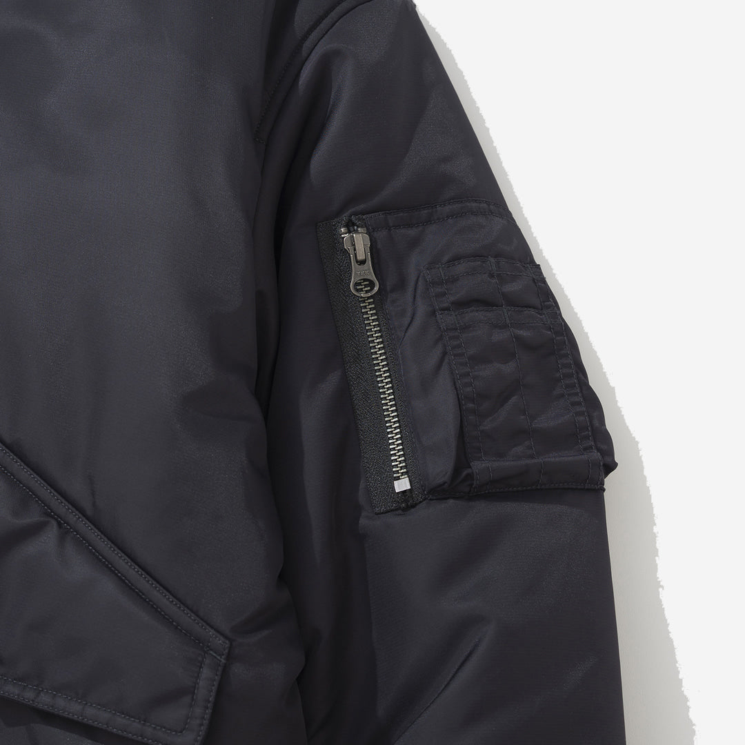 Nylon Reversible Bomber Jacket - Purple/Black