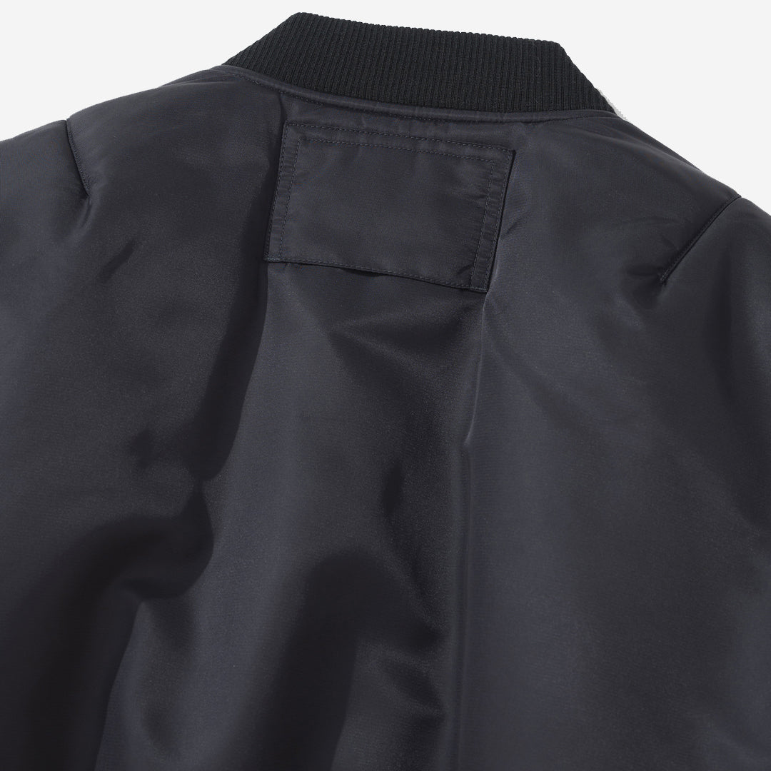 Nylon Reversible Bomber Jacket - Purple/Black