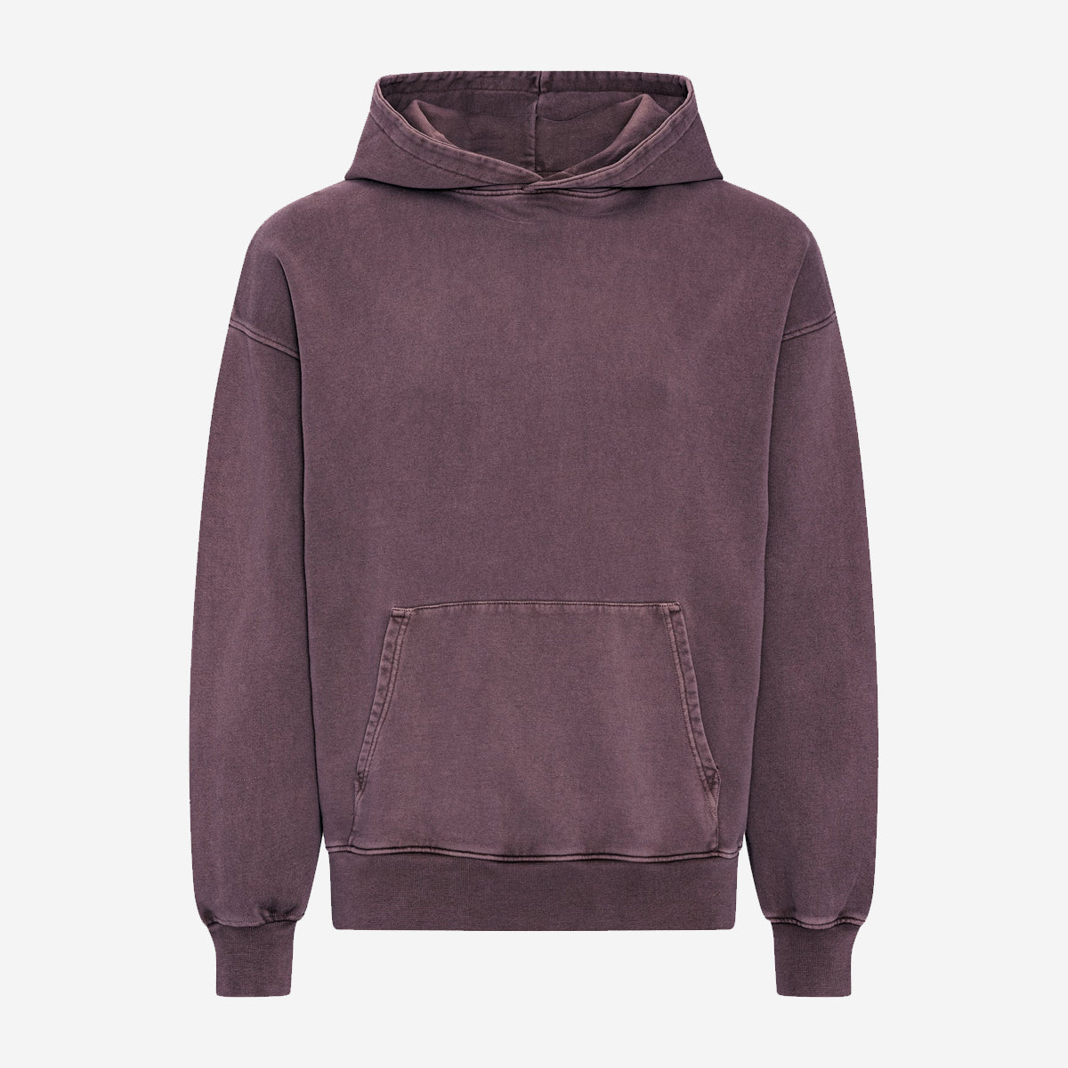 Organic Oversized Hoodie - Faded Grape