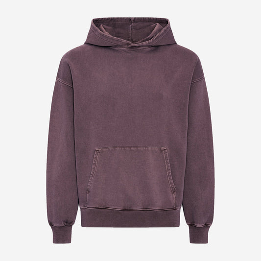 Organic Oversized Hoodie - Faded Grape