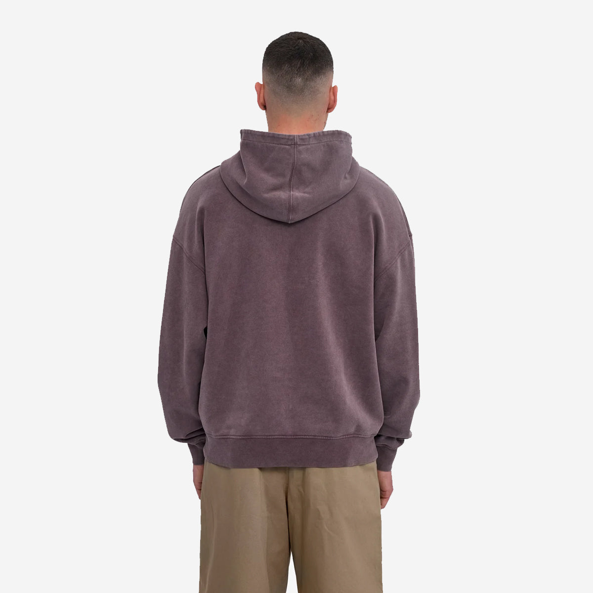 Organic Oversized Hoodie - Faded Grape
