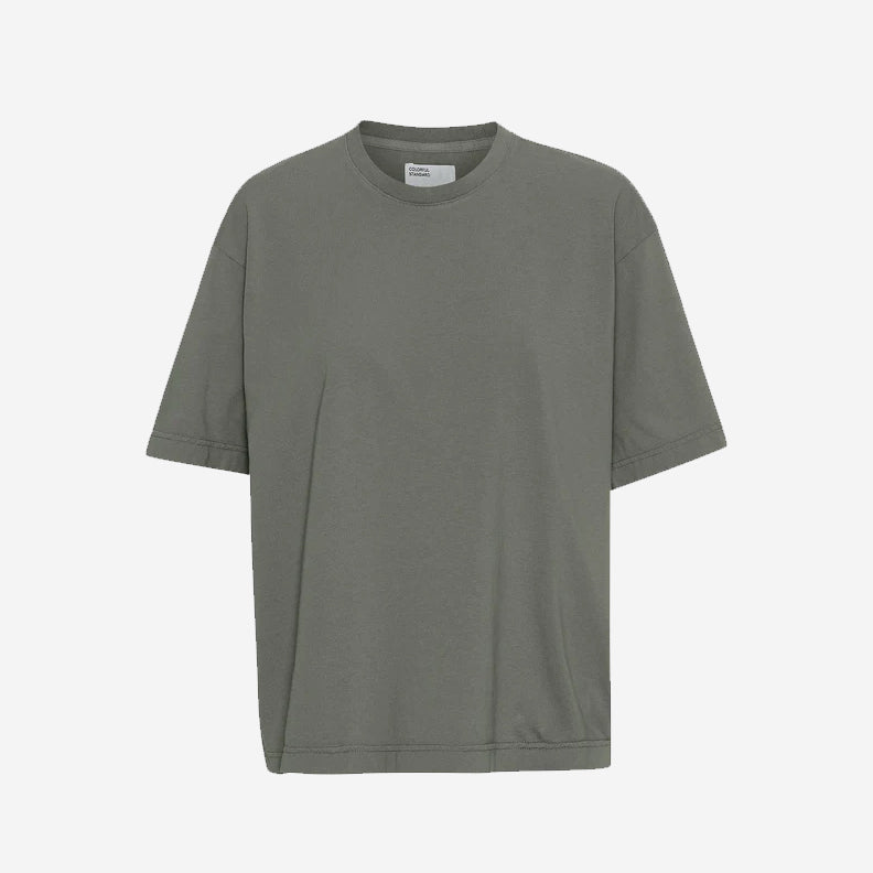 Oversized Organic T-Shirt - Dusty Olive