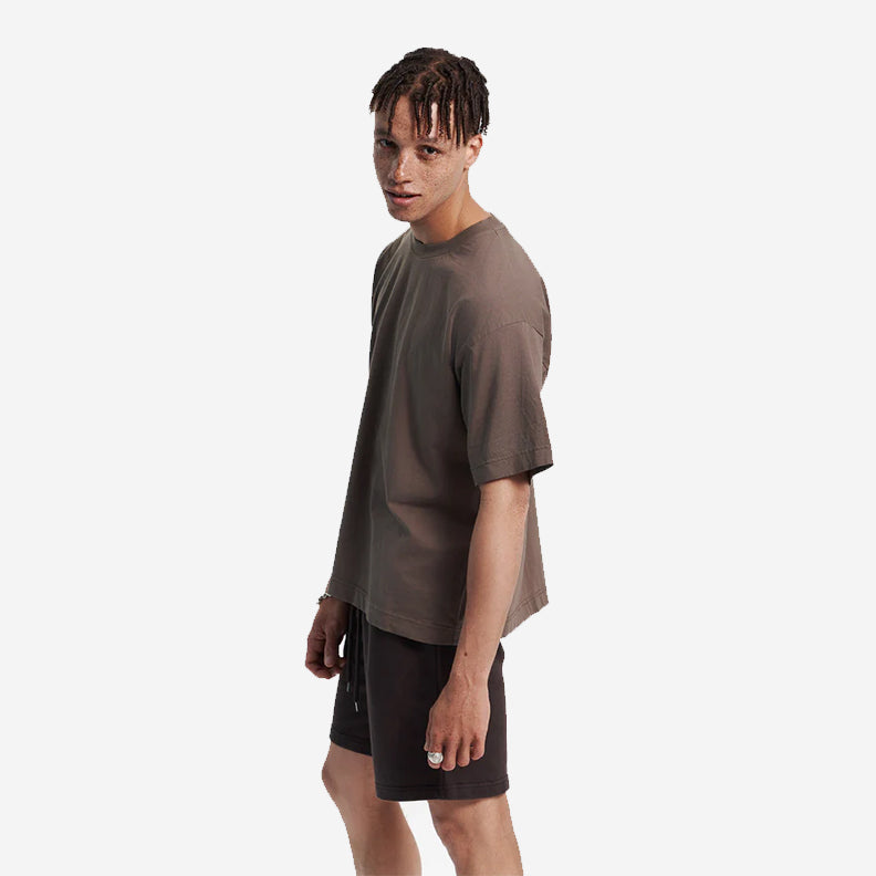 Oversized Organic T-Shirt - Lava Grey