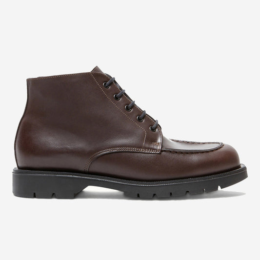 Oxal KP Leather Ankle Boots - Brown + Black