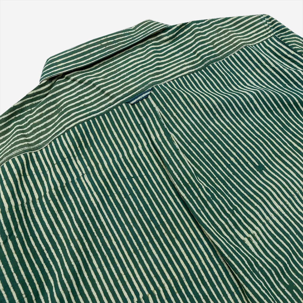 Obra Popover Workshirt - Handblock Stripes