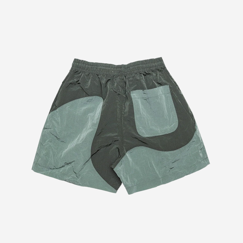 Onda Nylon Shorts - Trench Green/Sage