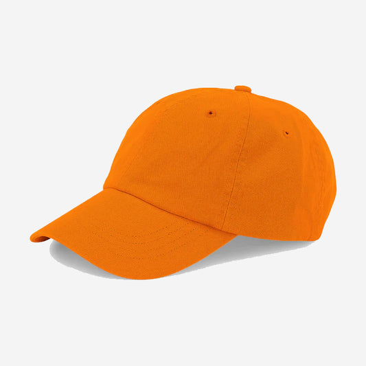 Organic Cotton Twill Cap - Sunny Orange