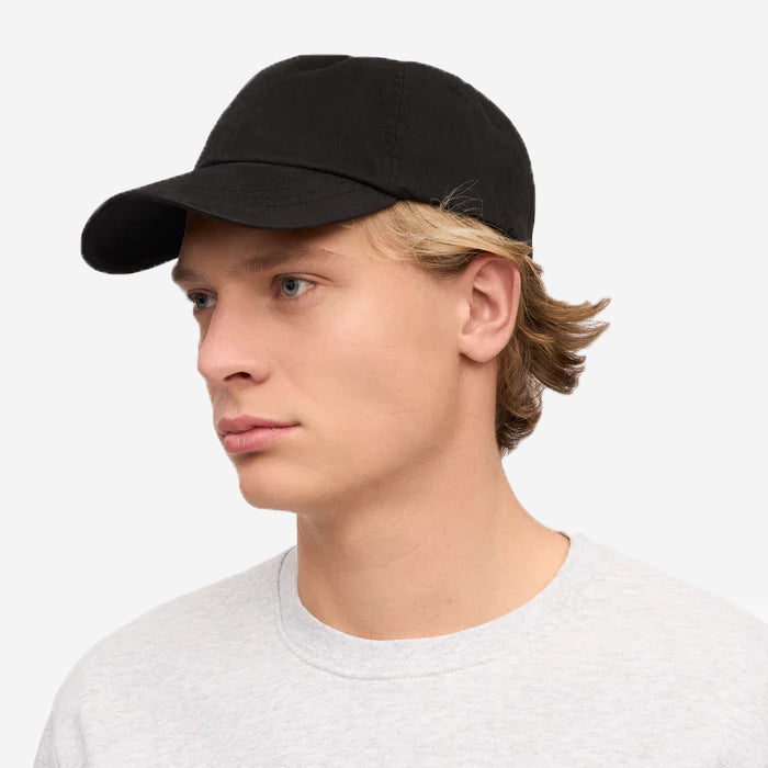 Organic Cotton Twill Cap - Deep Black