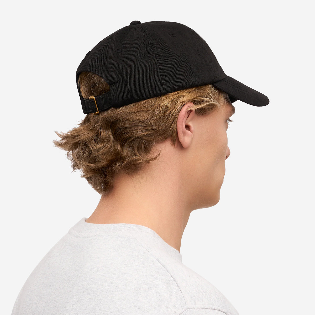 Organic Cotton Twill Cap - Deep Black