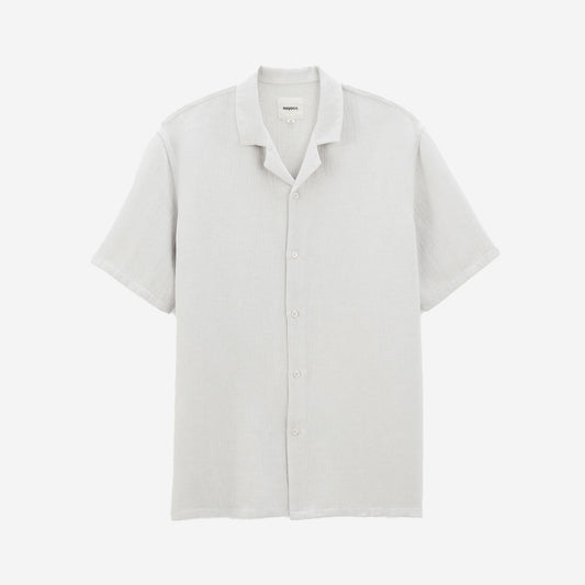 Orléans Linen Twill Vacation Shirt - Light Grey