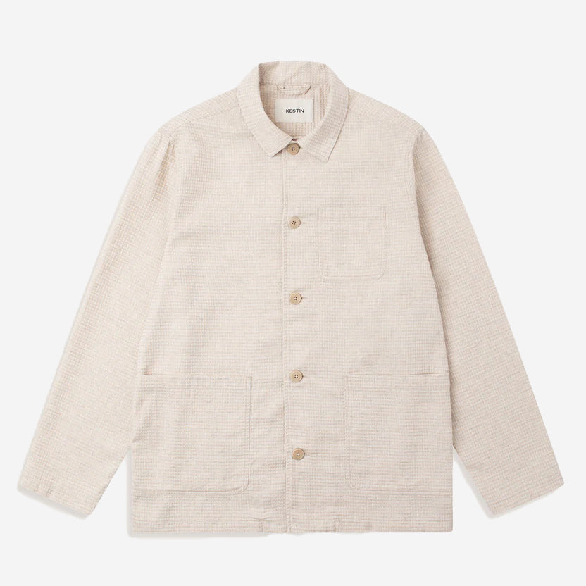Ormiston Linen Waffle Jacket - Ecru