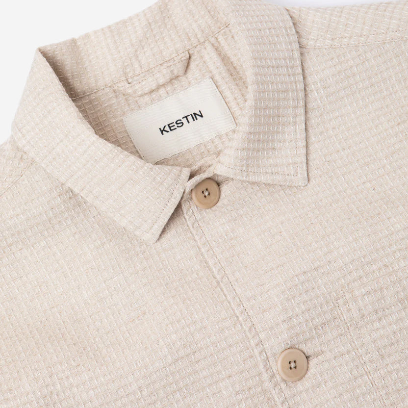 Ormiston Linen Waffle Jacket - Ecru