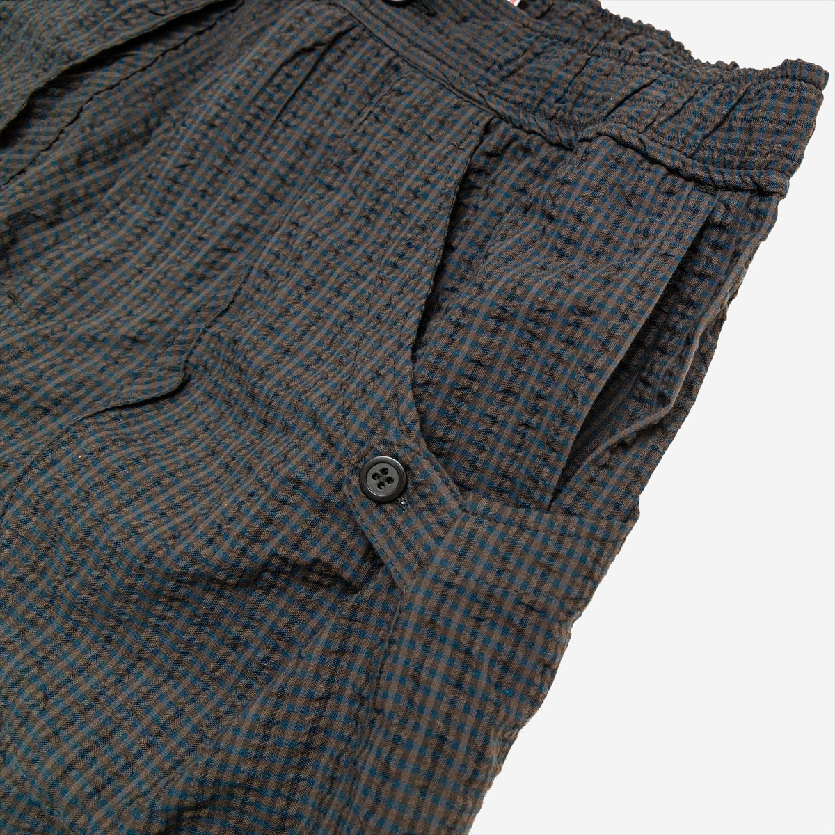 Osage Seersucker Cargo Pants - Night Maroon