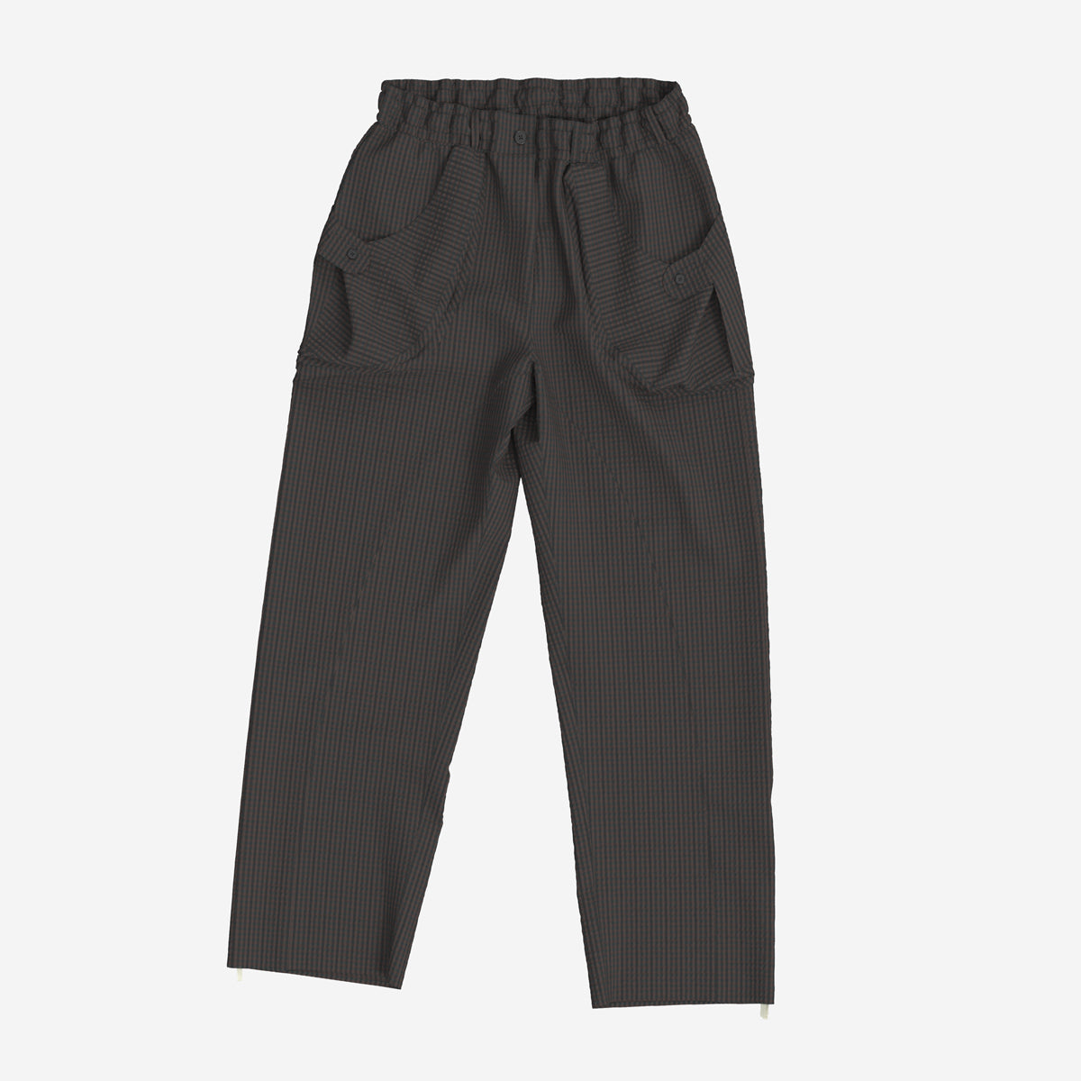 Osage Seersucker Cargo Pants - Night Maroon