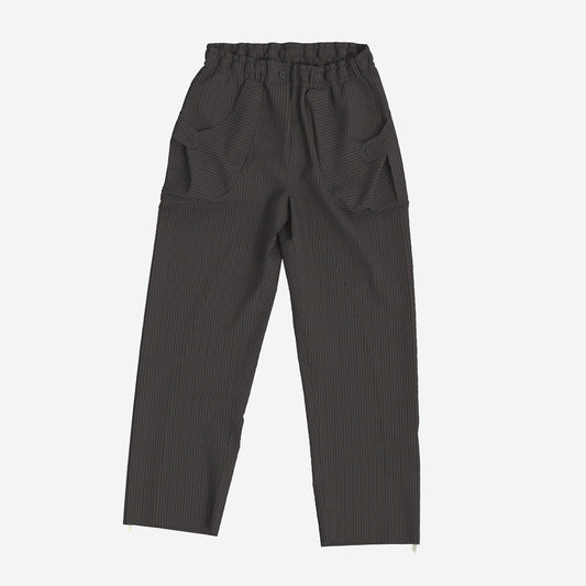 Osage Seersucker Cargo Pants - Night Maroon