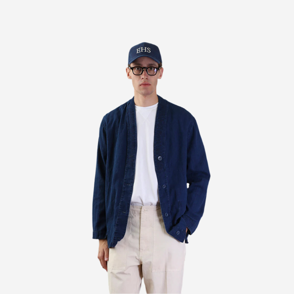 Osaka Haori Easy Jacket - Indigo