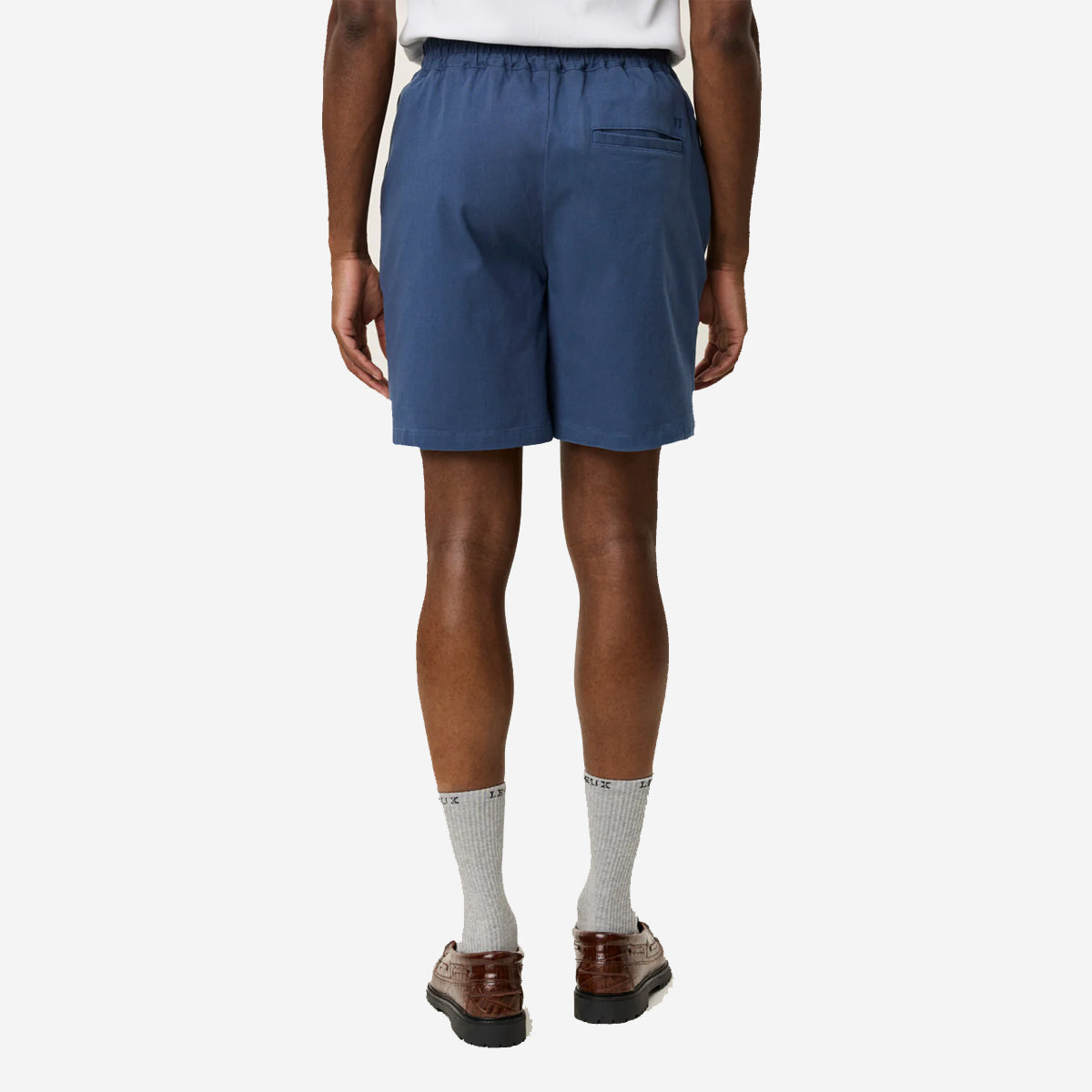 Otto Cotton Easy Shorts - Dark Denim Blue