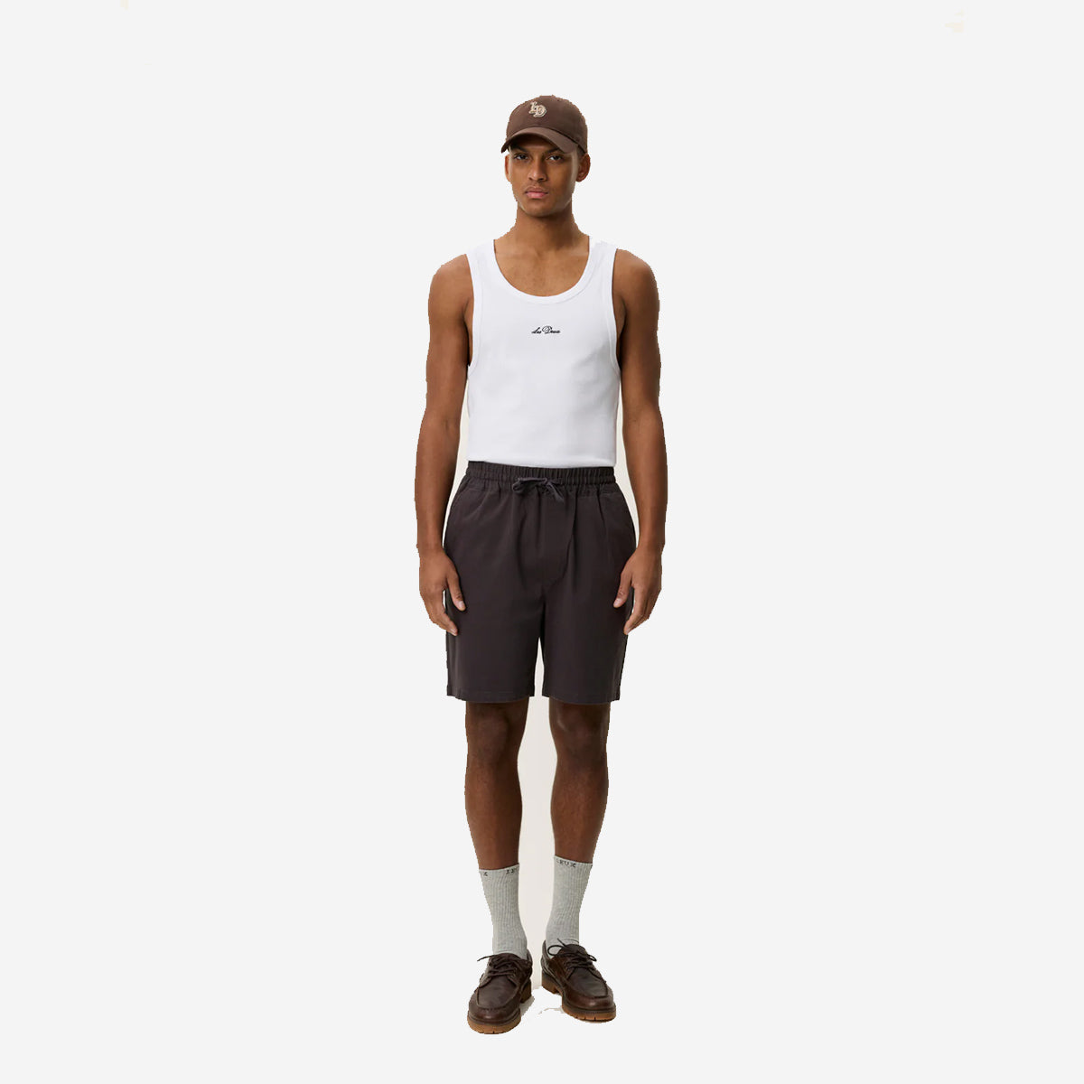 Otto Cotton Easy Shorts - Licorice Brown