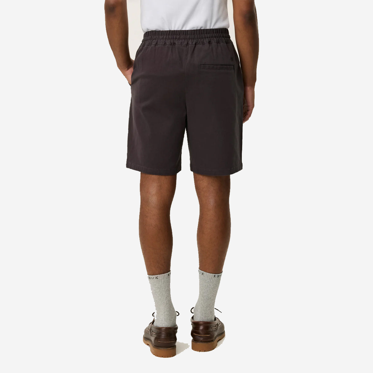 Otto Cotton Easy Shorts - Licorice Brown