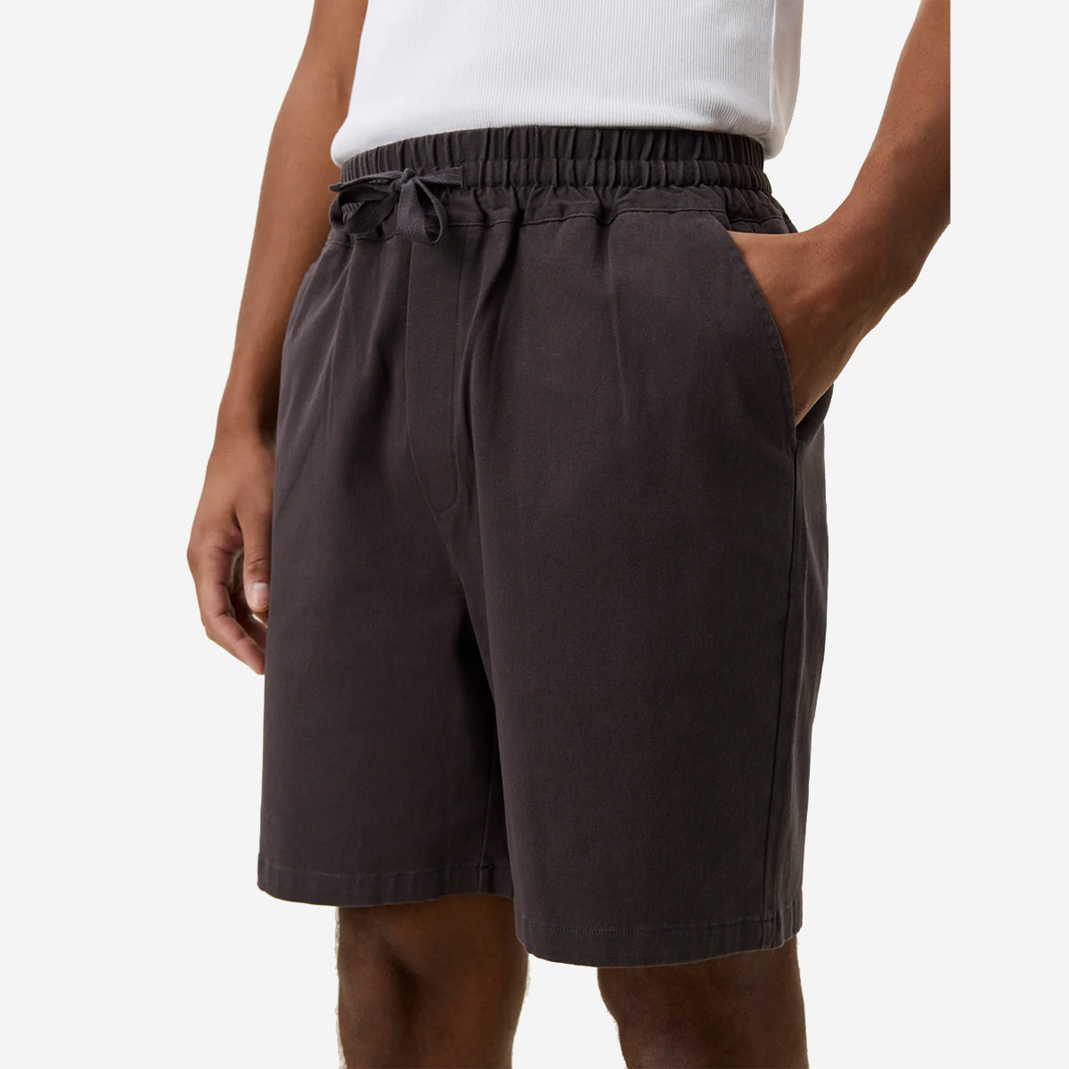 Otto Cotton Easy Shorts - Licorice Brown