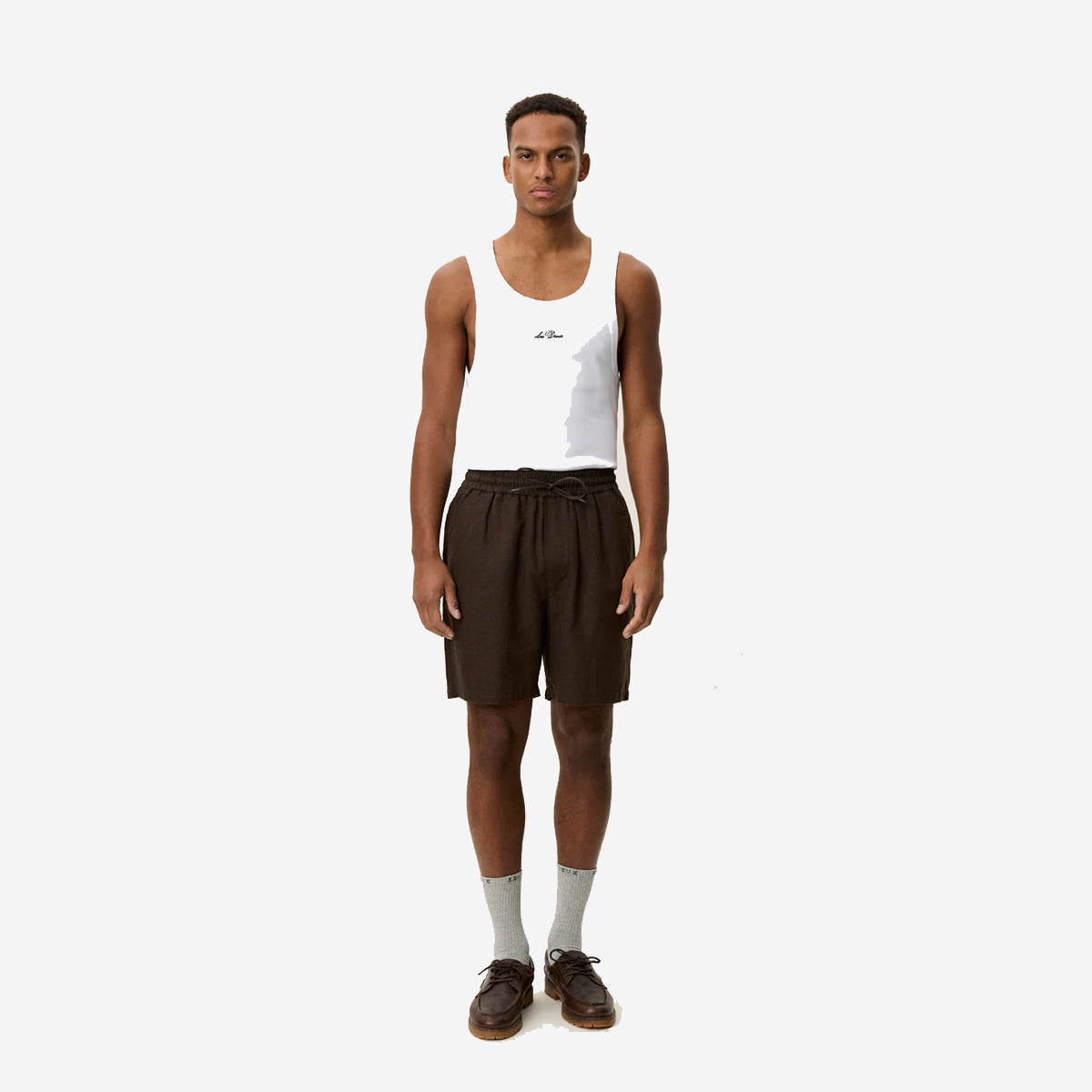 Otto Linen Easy Shorts - Delicioso Brown