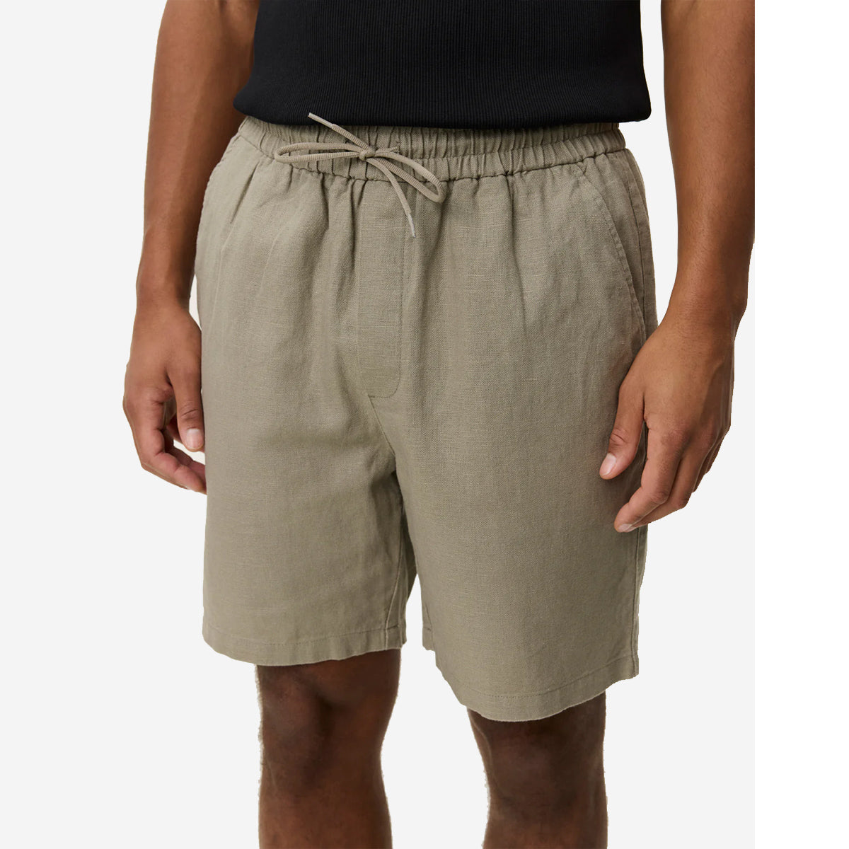 Otto Linen Easy Shorts - Laurel Oak Sand