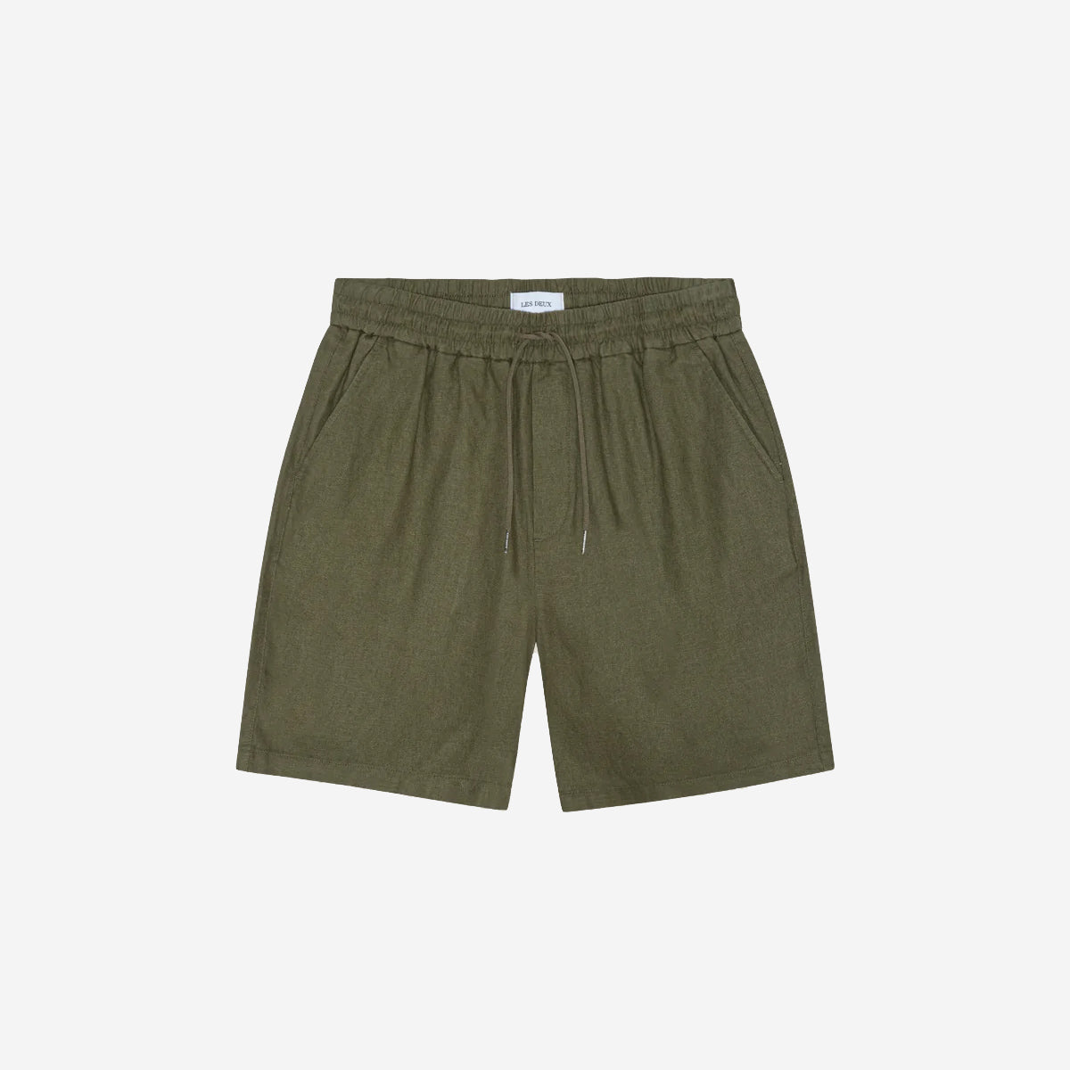 Otto Linen Easy Shorts - Olive Night