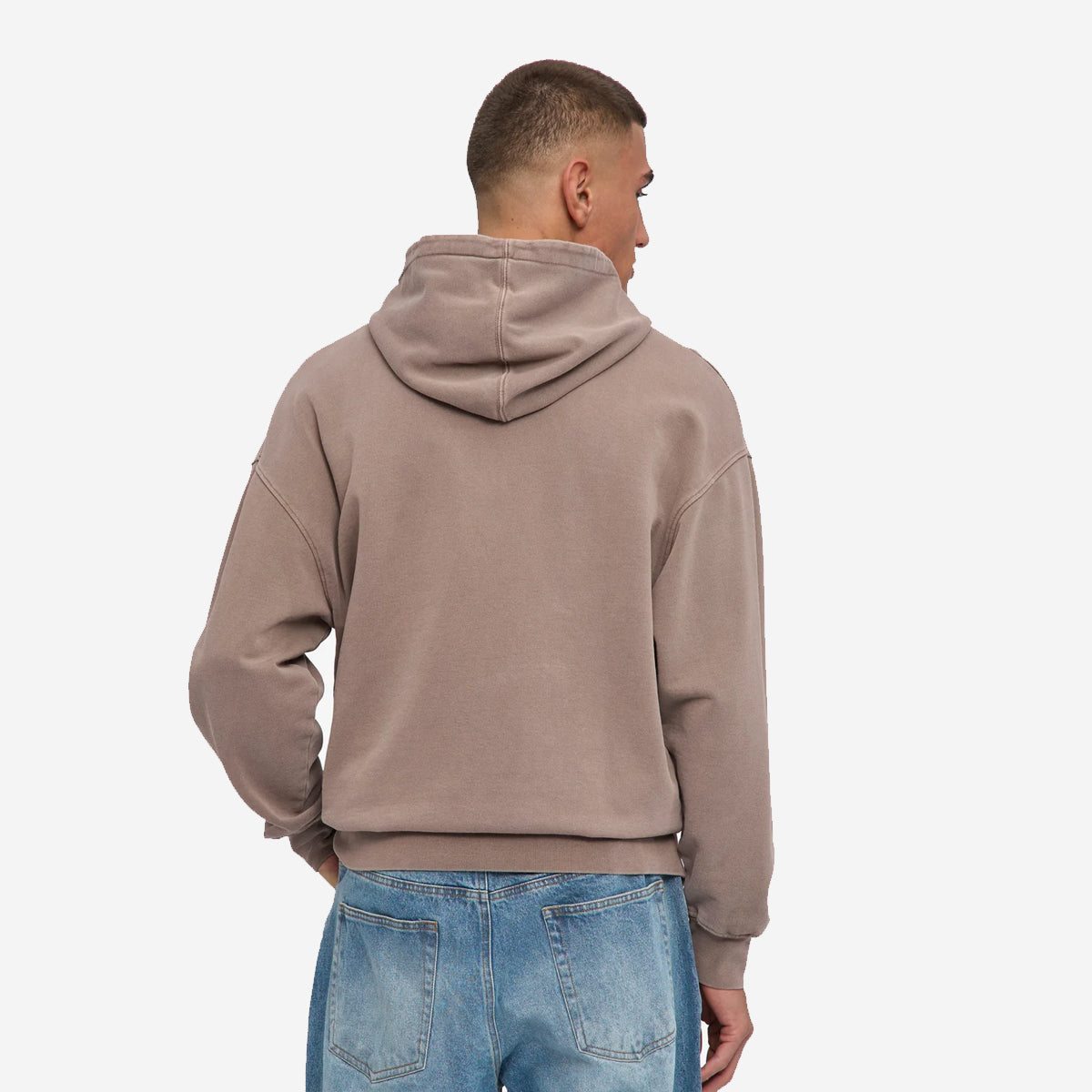 Organic Oversized Hoodie - Faded Khaki