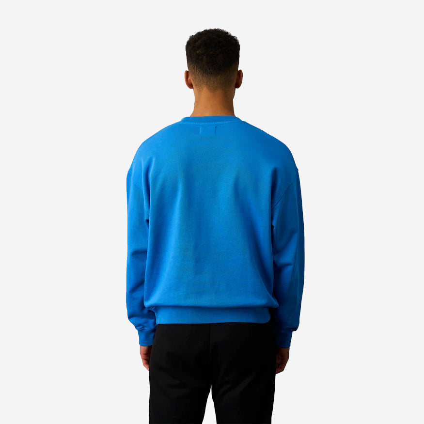 Organic Oversized Crew Sweatshirt - Navy Blue