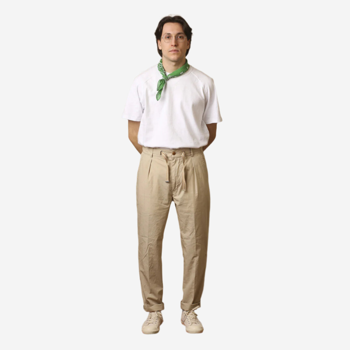 Oxnard One Pleat Poplin Easy Pant - Sand