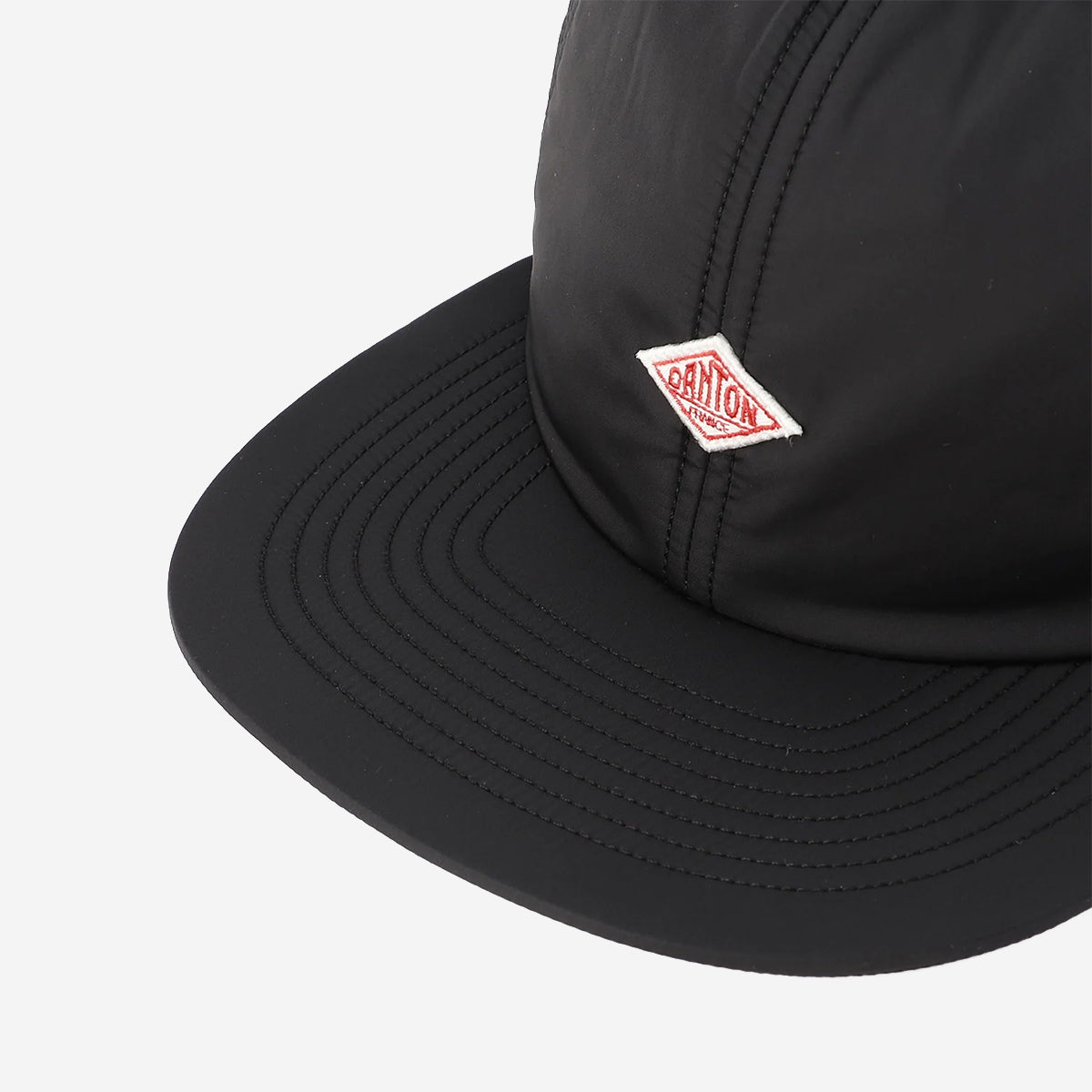 6-Panel Nylon Taffeta Insulated Cap - Black