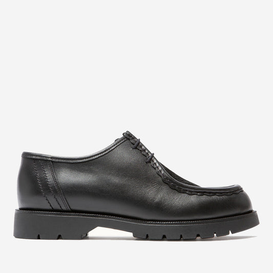 Padrini Leather Tyrolean Shoes - Black