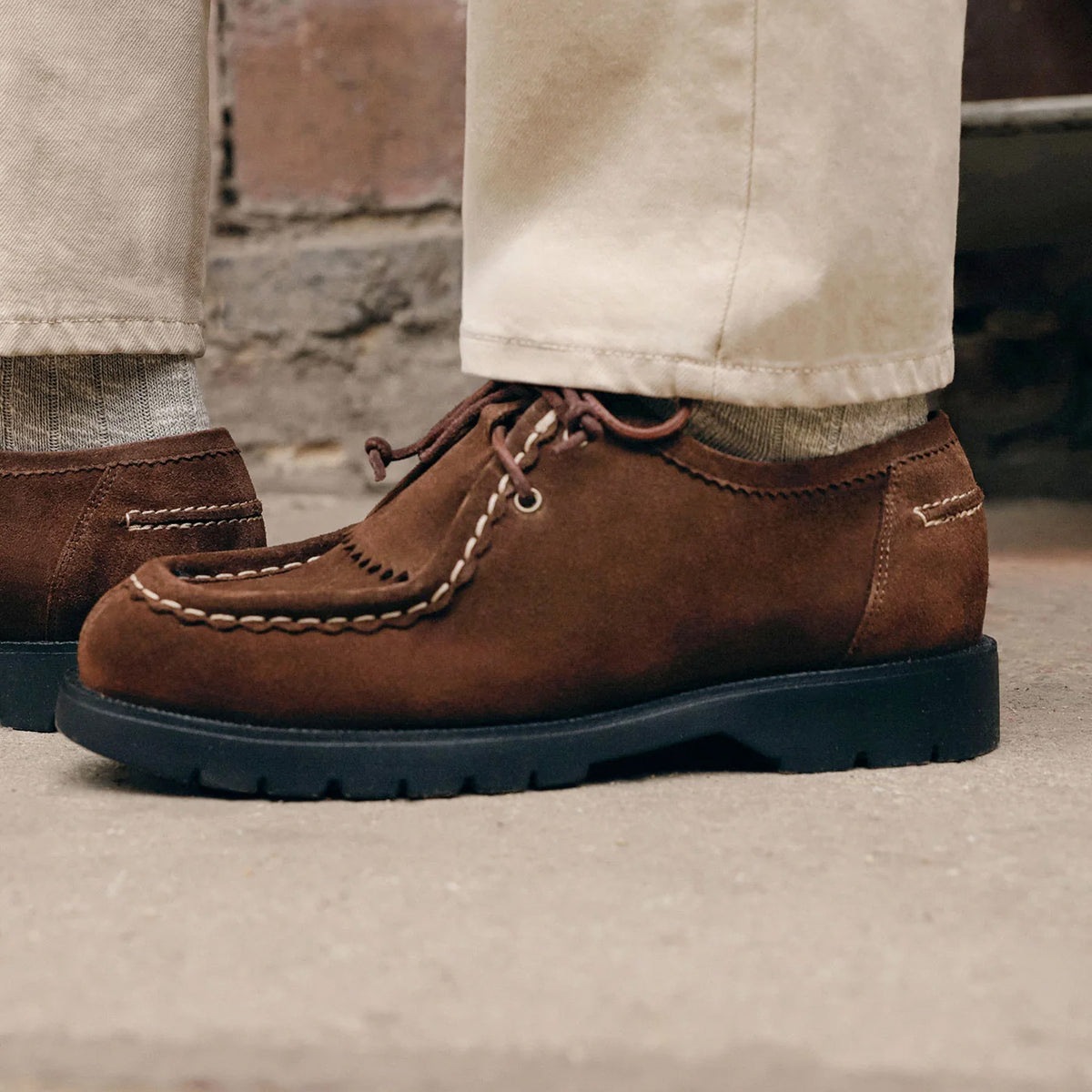 Padror MX V Suede Tyrolean Shoes - Chocolate