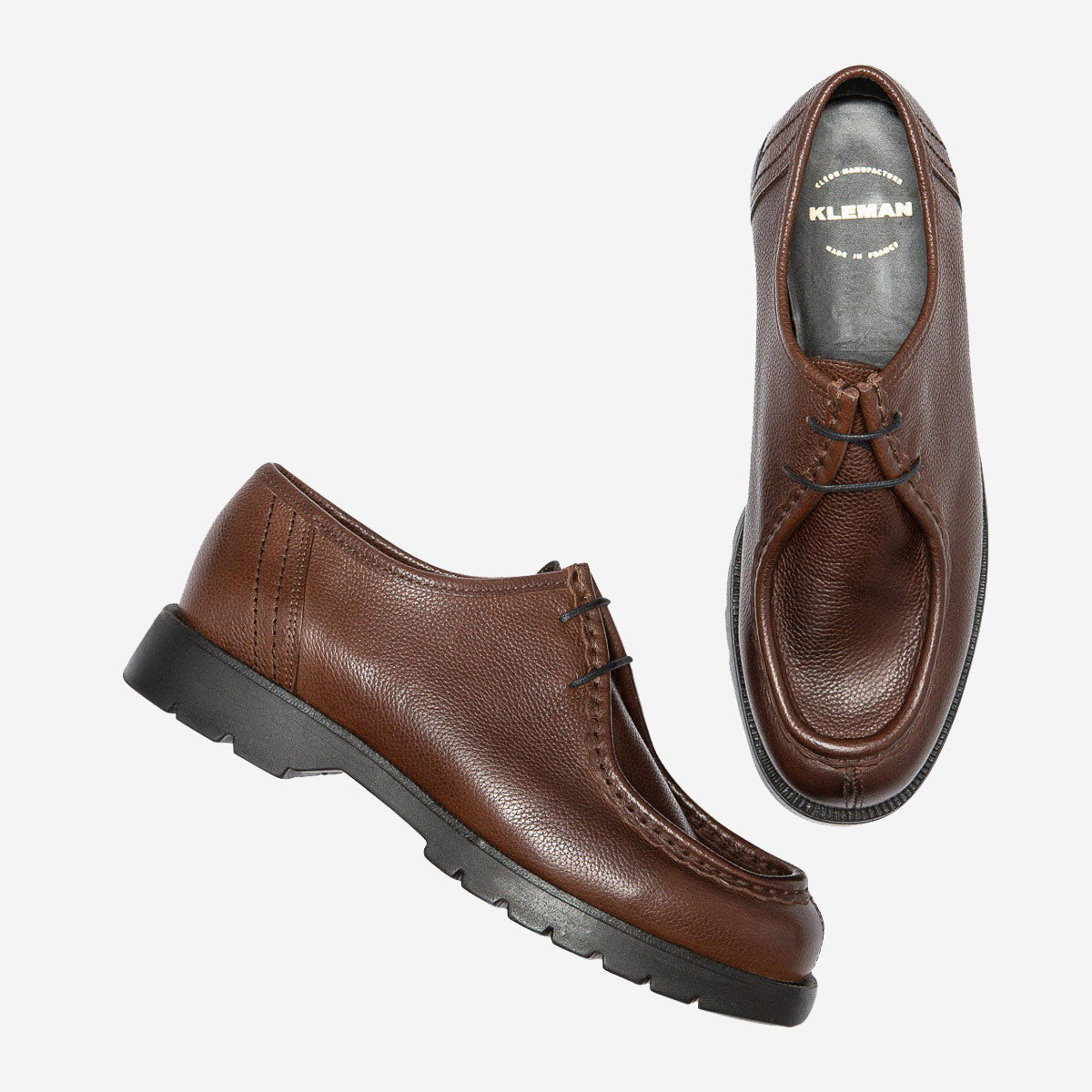 Padror G VGT Leather Tyrolean Shoes - Coffee Brown