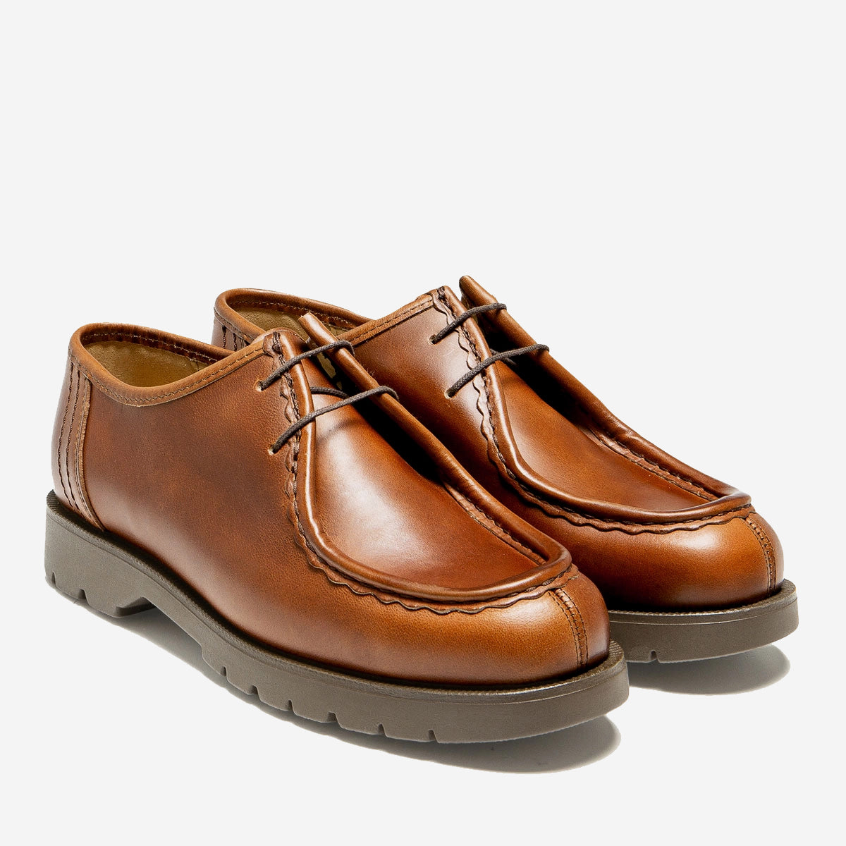 Padror TH Leather Tyrolean Shoes - Satin Cognac