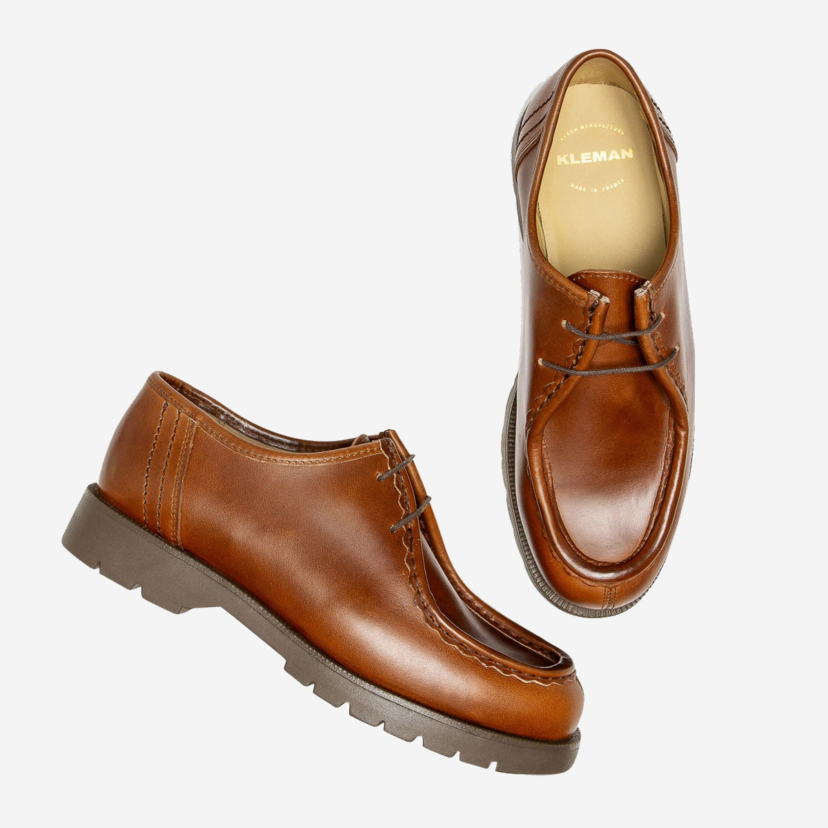 Padror TH Leather Tyrolean Shoes - Satin Cognac