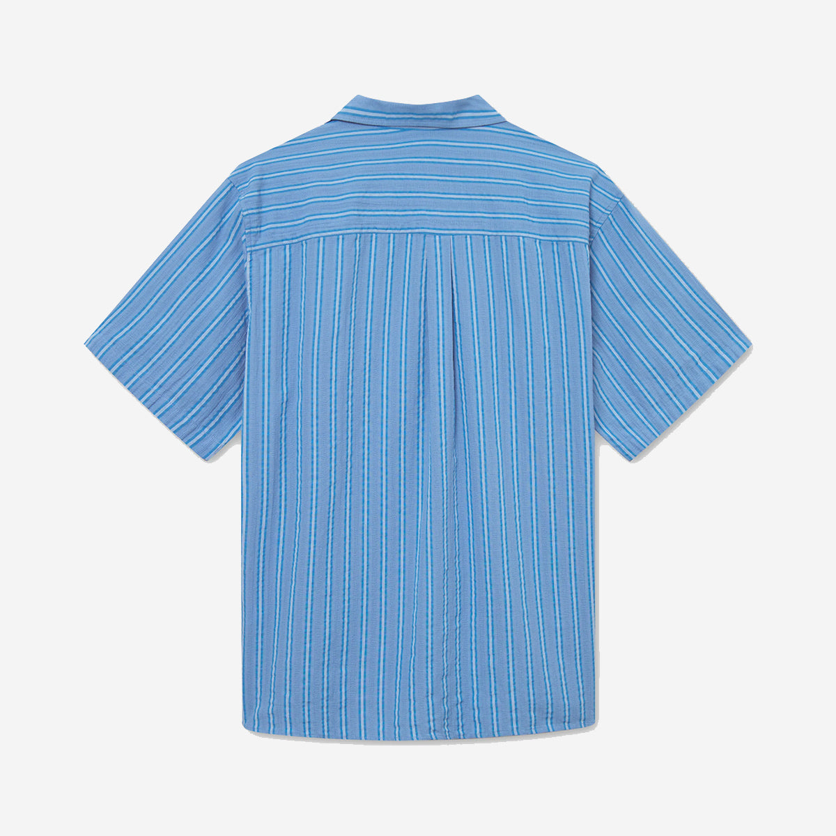 Peer Jacquard Vacation S/S Shirt - Blue